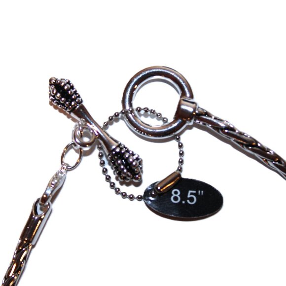 DaVinci Charm Bracelet 8.5" 7 Beads - Christmas Noel Snowflake Snowman Red Green - Picture 3 of 4